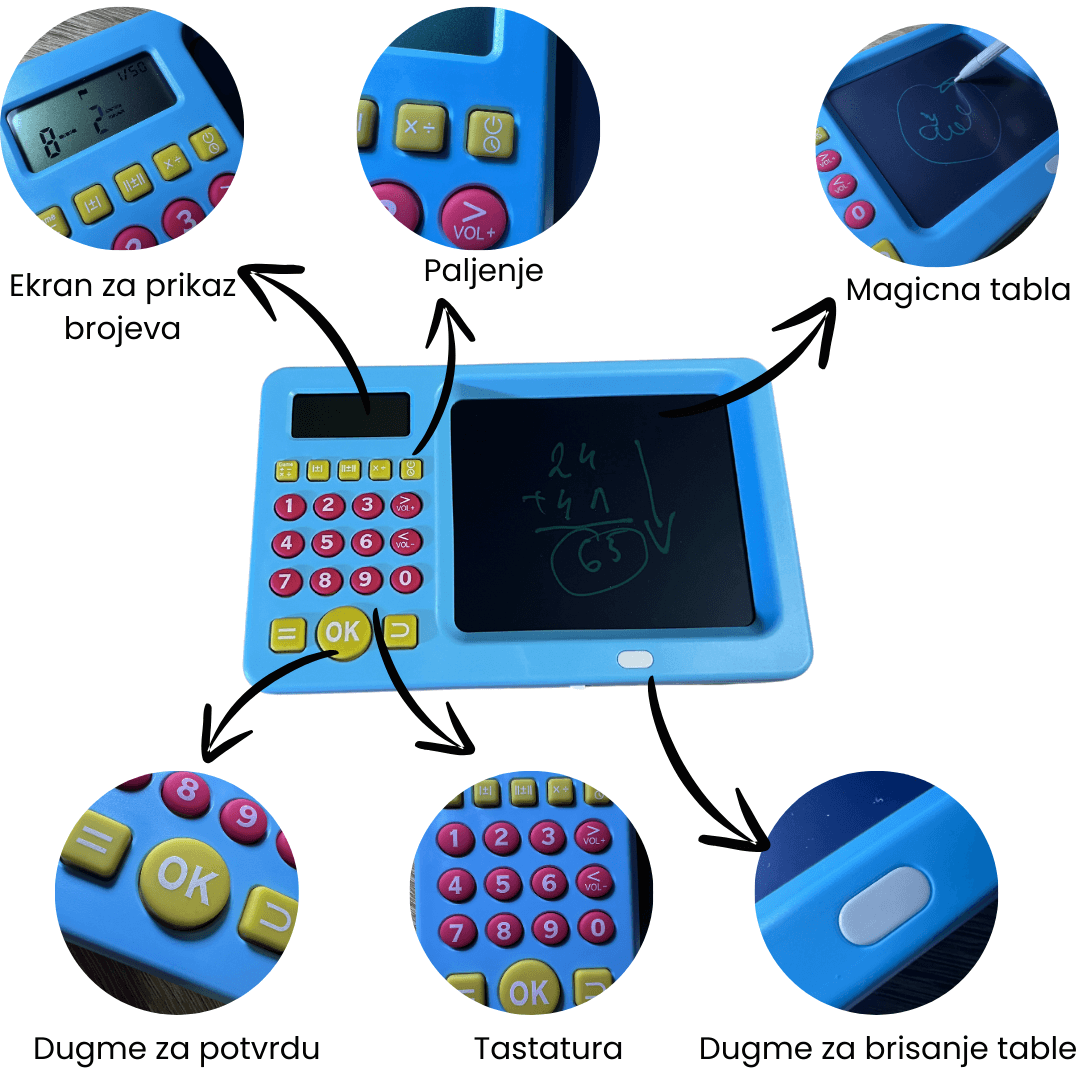 Tablet za zabavno učenje matematike + GRATIS MAGIČNA OLOVKA