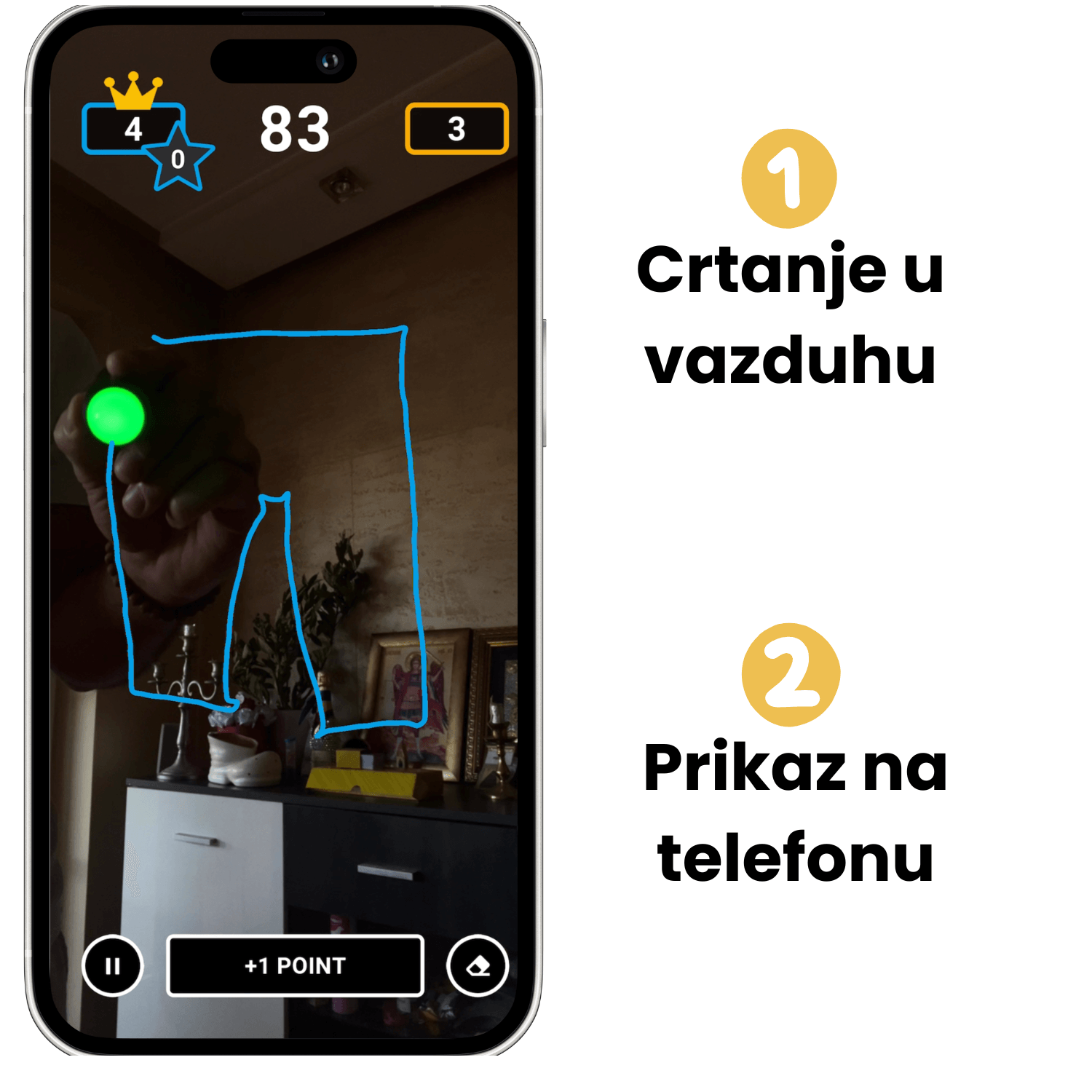 Pictionary Air – Crtanje u Vazduhu + Uputstvo i Kartice na Srpskom