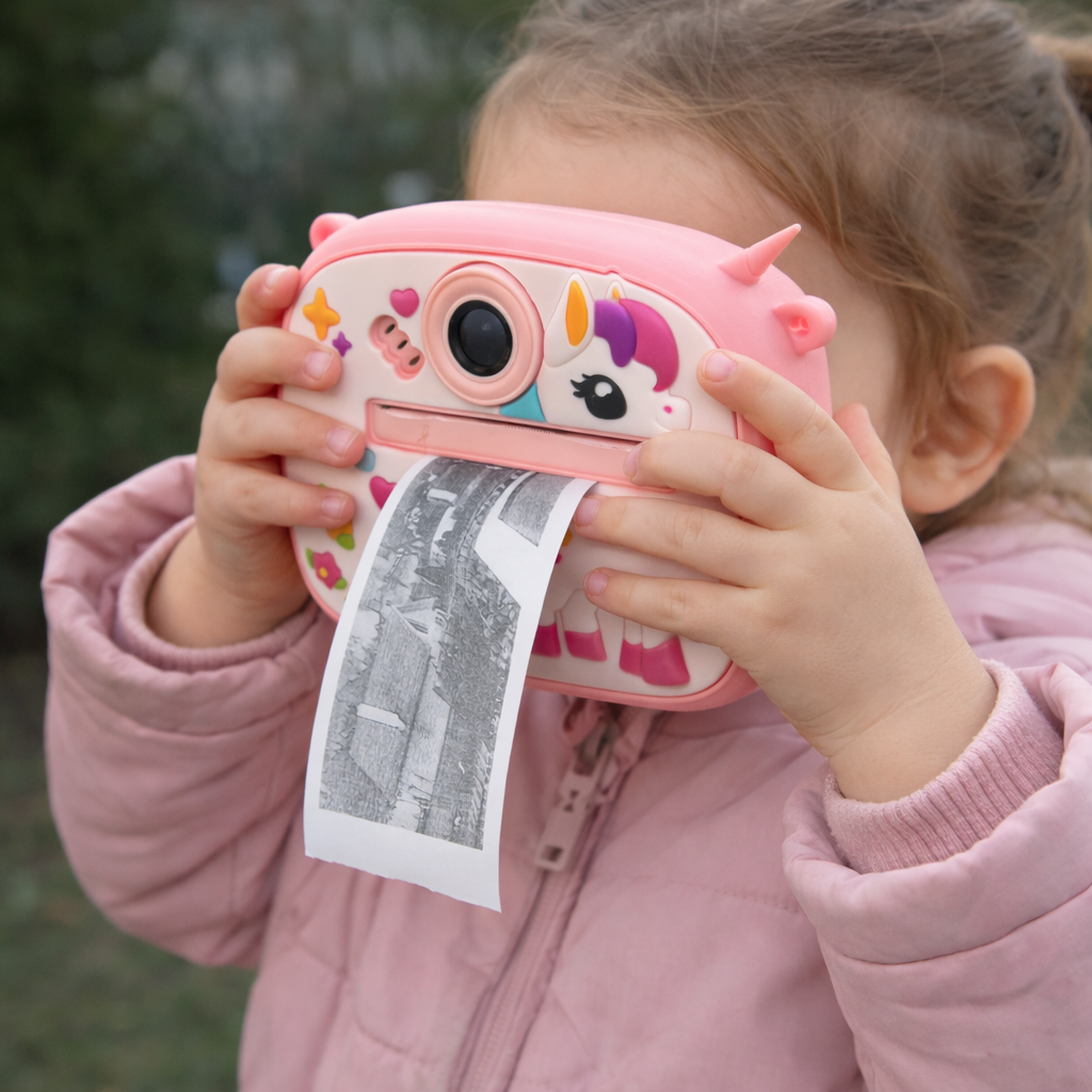 Dečija Digitalna Kamera sa Instant Štampom + POKLON 2 ROLNICE ZA ŠTAMPU FOTOGRAFIJA
