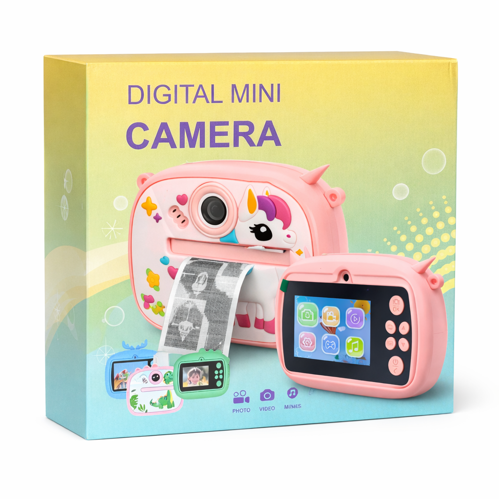 Dečija Digitalna Kamera sa Instant Štampom + POKLON 2 ROLNICE ZA ŠTAMPU FOTOGRAFIJA