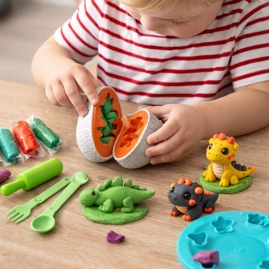 Kreativni Set - Dinosaurus Jaja + PLASTELIN