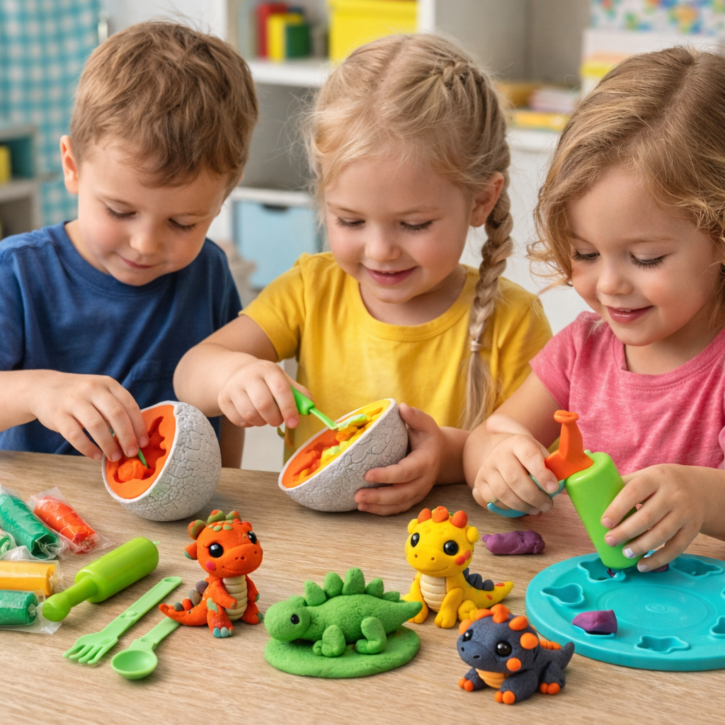 Kreativni Set - Dinosaurus Jaja + PLASTELIN