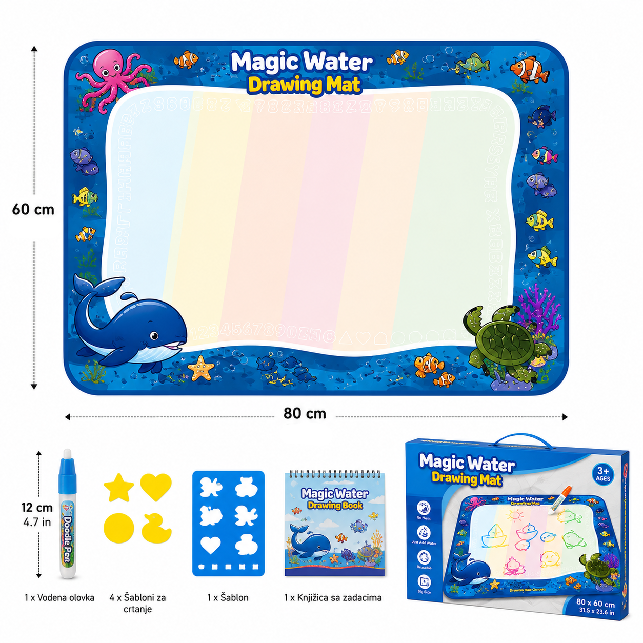 Magicna Vodena Podloga za Crtanje